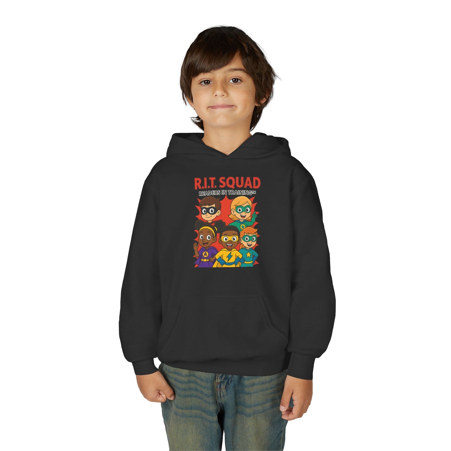 R.I.T. SQUAD™ Youth Superhero Hoodie – Readers in Training™ Edition