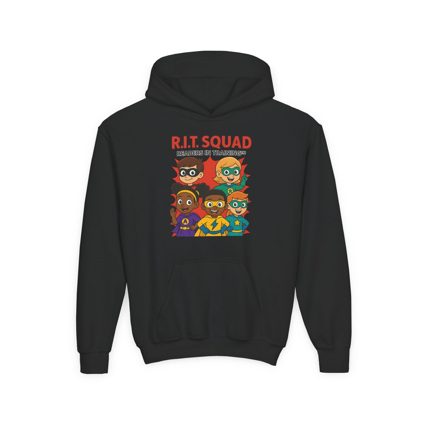 R.I.T. SQUAD™ Youth Superhero Hoodie – Readers in Training™ Edition