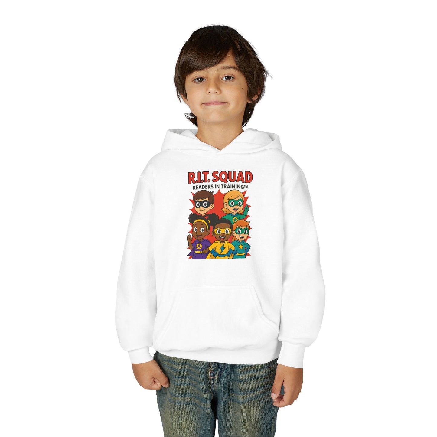 R.I.T. SQUAD™ Youth Superhero Hoodie – Readers in Training™ Edition