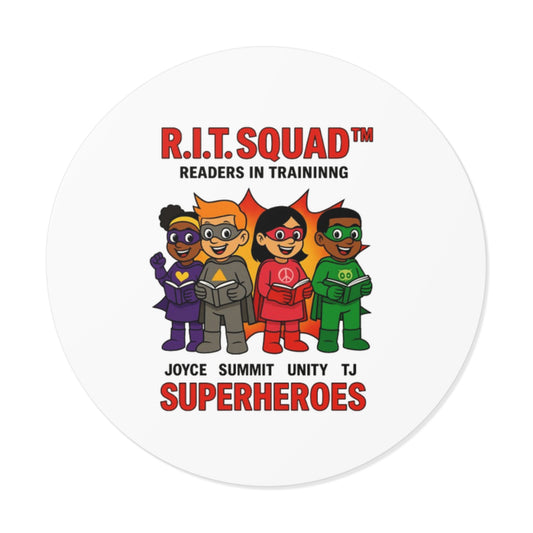 R.I.T. SQUAD Readers In Training™ Round Vinyl Stickers